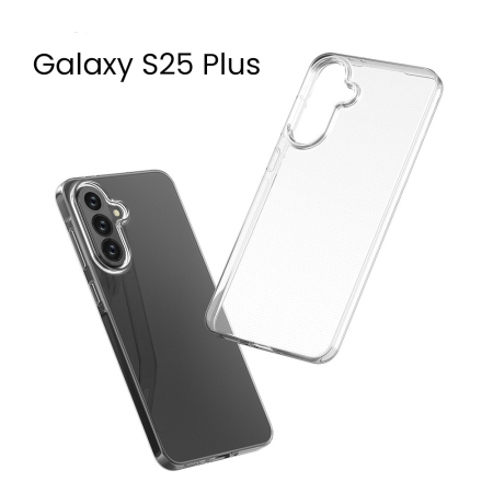 Husa de Protectie, , Husa de Protectie pentru Samsung Galaxy S25 Plus 5G, tip Carcasa, subtire din Silicon TPU Protect Plus, Transparenta [4]