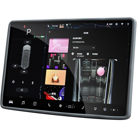 ✨TOATE PRODUSELE✨ - Husa de Protectie Margini Ecran Frontal Tesla, Flipp, Compatibil cu Tesla Model 3/Y, din TPE, Gri