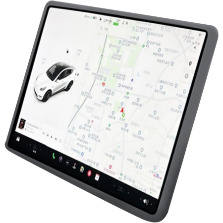 Husa de Protectie Margini Ecran Frontal Tesla, Flipp, Compatibil cu Tesla Model 3/Y, din TPE, Gri [1]