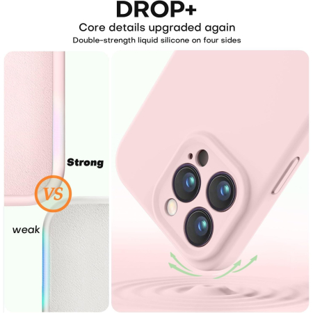 Husa de Protectie Matte TPU, , pentru Apple iPhone 16 Pro Max, Protectie Camera, Antisoc, Antizgariere, Antialunecare, Acoperire Completa, Roz [4]