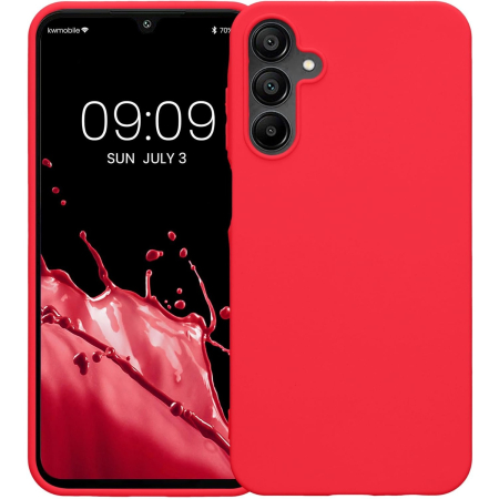 Husa de Protectie Matte TPU, , pentru Samsung Galaxy A55 5G, Protectie Camera, Antisoc, Antizgariere, Antialunecare, Acoperire Completa, Rosu [3]