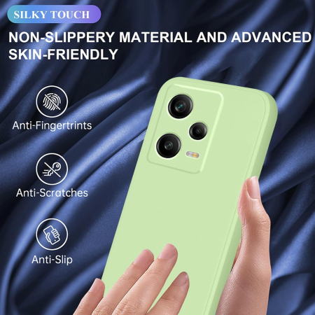 Husa de Protectie Matte TPU, , pentru Xiaomi Redmi 12 Pro, Protectie Camera, Antisoc, Antizgariere, Antialunecare, Acoperire Completa, Verde [1]