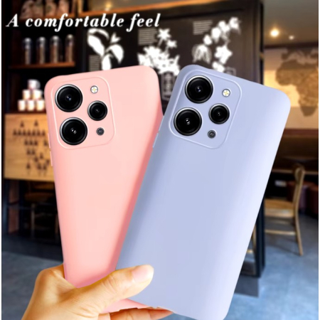 Husa de Protectie Matte TPU, , pentru Xiaomi Redmi 12, Protectie Camera, Antisoc, Antizgariere, Antialunecare, Acoperire Completa, Albastru [3]