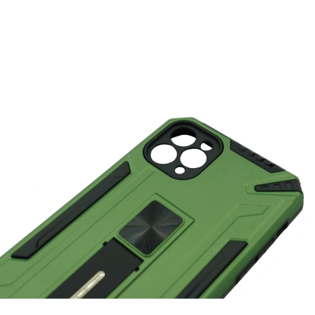 Husa de protectie pentru Apple iPhone 12 Defender Sergeant Brave cu suport, Verde deschis [2]