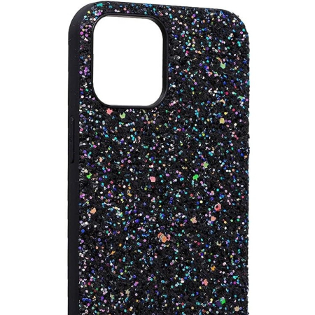 Luxury Glitter - Husa de Protectie, , pentru Apple iPhone SE 2020, Sclipici, TPU, Negru