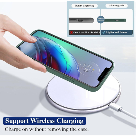 Husa de Protectie, , pentru Huawei Mate 60 Pro, Liquid Silicone, cu Microfibra pe Interior, Protectie Antisoc, Compatibil Incarcare Wireless, Verde [1]