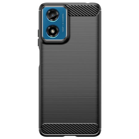 ✨TOATE PRODUSELE✨ - Husa de Protectie pentru Motorola Moto G04 5G / Moto G24 5G, , Protectie 360, din TPU cu element de Carbon, Anti Alunecare, 1.8 mm, Negru