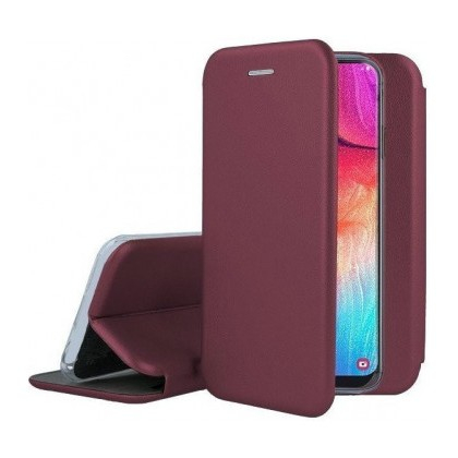 Husa de Protectie, , pentru Samsung Galaxy A32 4G, Tip Carte Magnetica, din Piele Ecologica, Bordo [4]