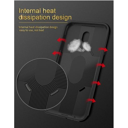 Husa de protectie pentru Samsung Galaxy J7 2017 Ipaky Ring Negru [2]