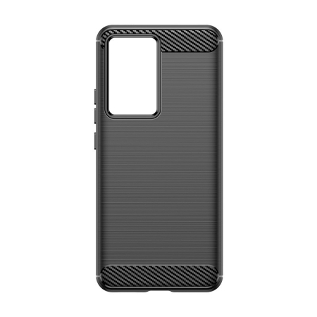 Husa de Protectie pentru Xiaomi Redmi 12, , Protectie 360, din TPU cu element de Carbon, Anti Alunecare, 1.8 mm, Negru [2]