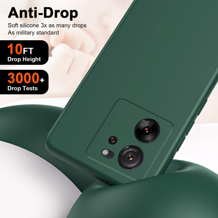 Husa de Protectie, , pentru Xiaomi Redmi 13T, Liquid Silicone, cu Microfibra pe Interior, Protectie Antisoc, Compatibil Incarcare Wireless, Verde [4]