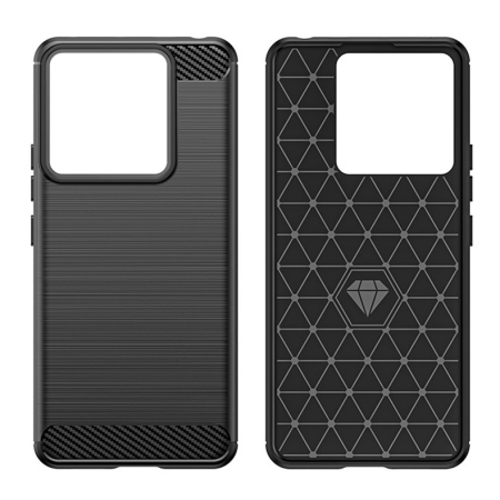 Husa de Protectie pentru Xiaomi Redmi Note 13 5G, , Protectie 360, din TPU cu element de Carbon, Anti Alunecare, 1.8 mm, Negru [4]