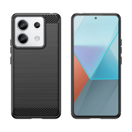 Husa de Protectie pentru Xiaomi Redmi Note 13 Pro Plus, , Protectie 360, din TPU cu element de Carbon, Anti Alunecare, 1.8 mm, Negru [2]