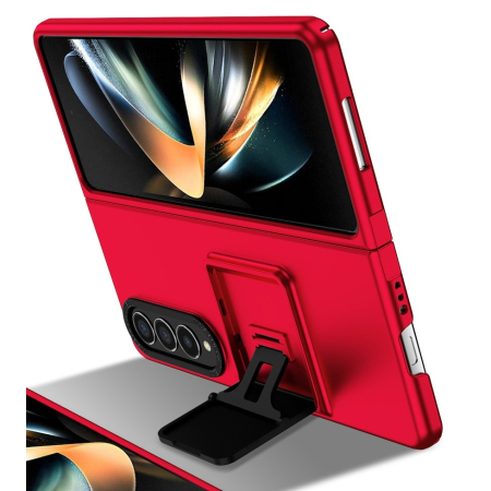 Husa de protectie , Pliere Tridimensionala, Multifunctionala, PC, pentru Samsung Galaxy Z Fold 4 5G, Rosu [2]