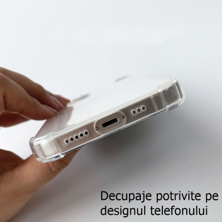Husa de protectie , TPU, pentru Apple iPhone 13 Mini 5.4 inch, Antisoc, Protectie colturi, Rezistenta la impact, Transparenta [6]