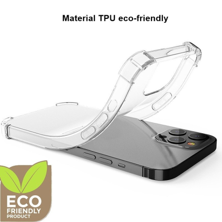 Husa de protectie , TPU, pentru Apple iPhone 15 Pro, Antisoc, Protectie colturi, Rezistenta la impact, 1.5 mm, Transparenta [6]