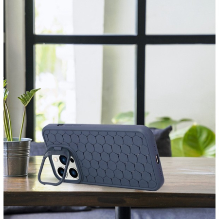 Husa de Protectie TPU, , pentru Samsung Galaxy S24, 3D Cube, cu Inel, Protectie Camera, Antisoc, Antizgariere, Antialunecare, Acoperire Completa, Albastru [6]