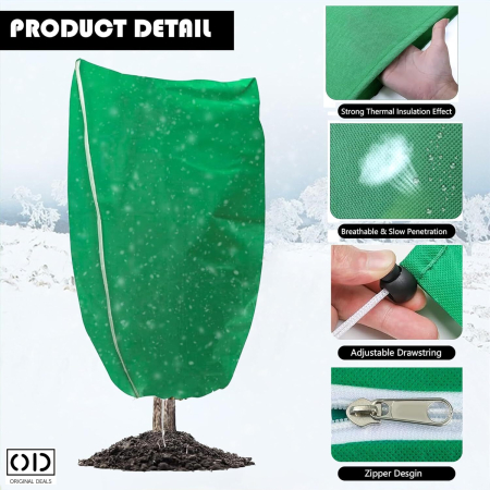 Husa Anti-Inghet pentru Pomi si Plante Exterior Impermeabila cu Fermoar si Snur Protectie Iarna [2]