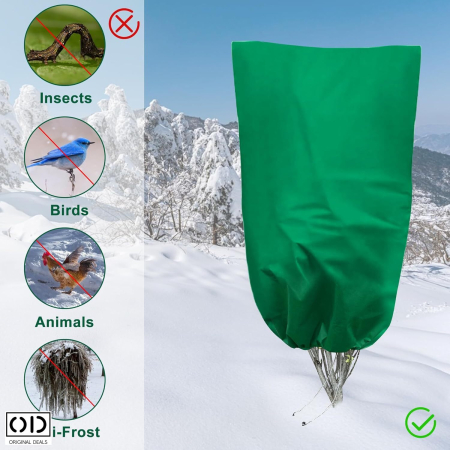 Husa Anti-Inghet pentru Pomi si Plante Exterior Impermeabila cu Fermoar si Snur Protectie Iarna [6]
