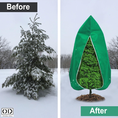 Husa Anti-Inghet pentru Pomi si Plante Exterior Impermeabila cu Fermoar si Snur Protectie Iarna [10]
