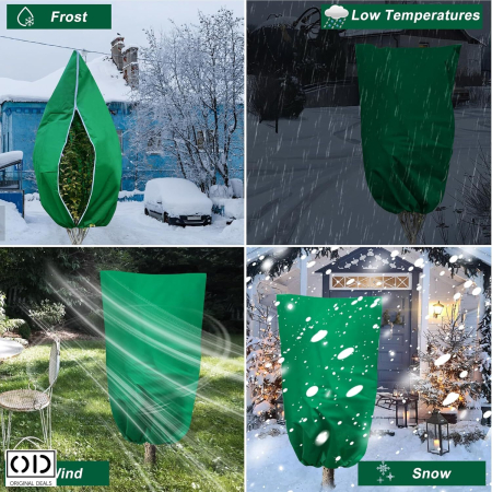 Husa Anti-Inghet pentru Pomi si Plante Exterior Impermeabila cu Fermoar si Snur Protectie Iarna [16]