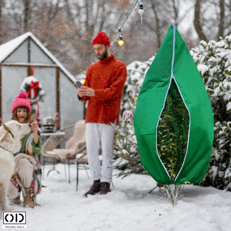 Husa Anti-Inghet pentru Pomi si Plante Exterior Impermeabila cu Fermoar si Snur Protectie Iarna [20]
