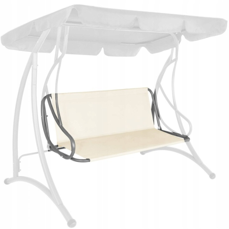 Husa din panza pentru leagan de gradina mare, sezut si spatar, 130x100cm, bej [1]