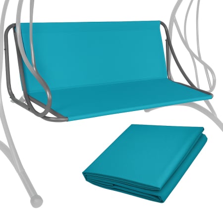 Grădină - Husa din panza pentru leagan de gradina mare, sezut si spatar, 130x100cm, turcoaz