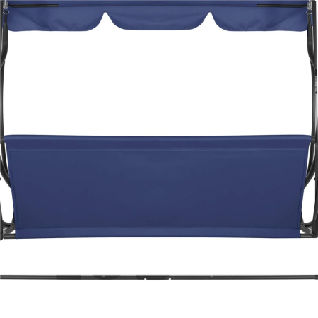 Husa din panza pentru leagan de gradina, sezut si spatar, 110x90cm, albastru [9]