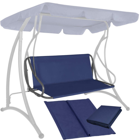 Husa din panza pentru leagan de gradina, sezut si spatar, 110x90cm, albastru [1]