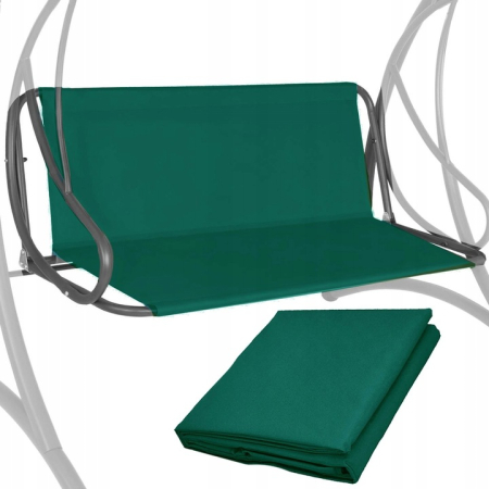 Accesorii balansoare - Husa din panza pentru leagan de gradina, sezut si spatar, 110x90cm, verde