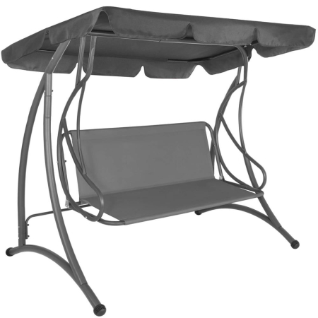 Husa din panza pentru leagan gradina de 4 persoane, sezut si spatar, 155x100cm, gri [9]