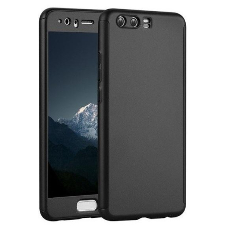 Husa Huawei P10 Plus Full Cover 360 Negru + Folie de protectie [4]