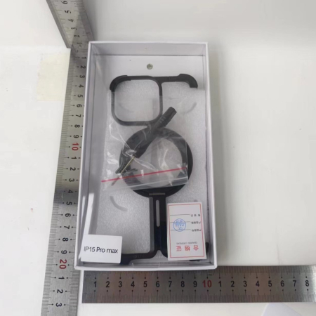 Husa MagSafe Metalica Compatibila cu iPhone 15 Pro, , Clear Case, Aliaj de Aluminiu, cu Magnet, fara Rama, Antisoc, Antizgariere, Incarcare Wireless, Negru Metalizat [1]