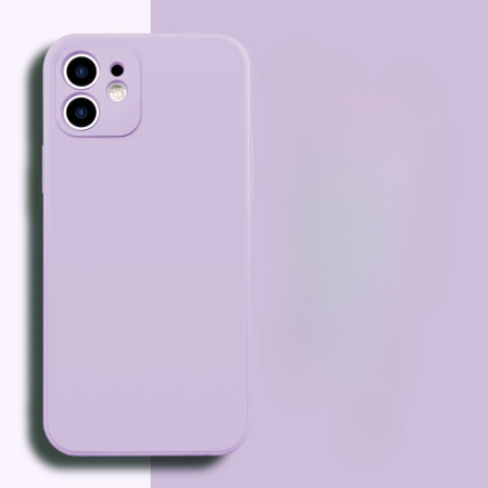 Husa pentru Apple iPhone 14 Pro Max , Liquid Silicone, cu Microfibra pe interior, Protectie Antisoc, Grass purple, Mov [3]