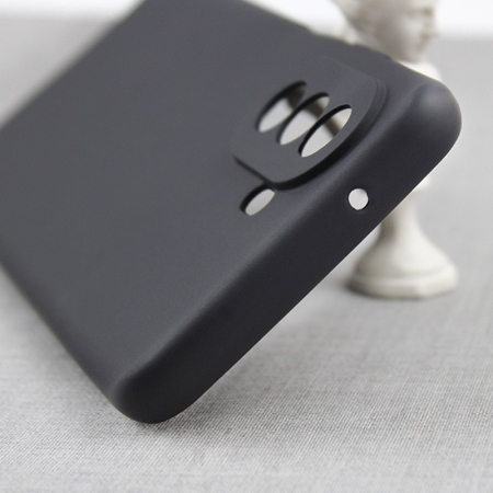 Husa pentru Huawei NOVA Y70, , Liquid Silicone, cu Microfibra pe interior, Protectie Antisoc, Negru [3]