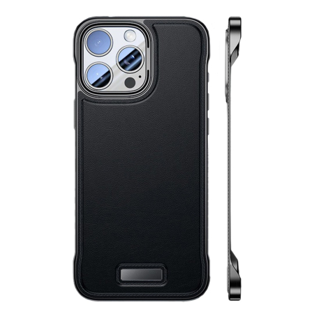 Huse Telefoane - Husa pentru iPhone 16 Pro, husa de protectie pentru telefon, , Design Modern fara margini, din Piele PU, Subtire, Negru
