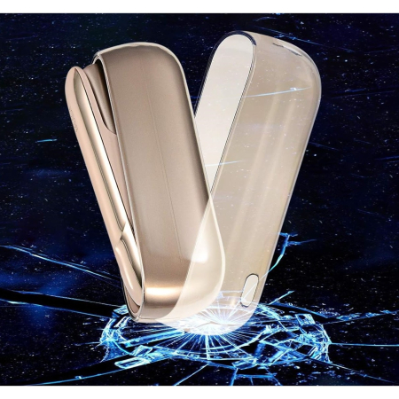 Husa pentru IQOS 3.0 DUO, de Protectie, Anti Soc si Zgarieturi, din Plastic, 12 x 4.5 cm, Negru Transparent [2]