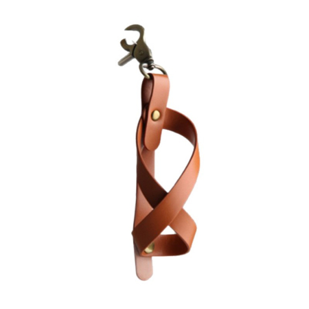 ✨TOATE PRODUSELE✨ - Husa pentru Kendama, , Husa de Depozitare pentru Kendama, din Piele Ecologica, Catarama cu Agatare pentru Transportare, Model Breloc 8, 12 x 6 cm, Maro deschis