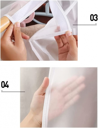Husa pentru protectie haine in dulap dressing Huse pentru protectia hainelor  Protectie haine importiva moliilor si insectelor Set huse de protectie pentru haine in dulap Protectie pentru haine [2]