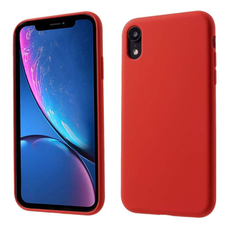Husa protectie compatibila cu Apple iPhone 11 Liquid Silicone Case Rosu [23]