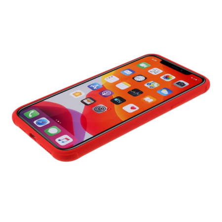 Husa protectie compatibila cu Apple iPhone 11 Pro Liquid Silicone Case Rosu [6]