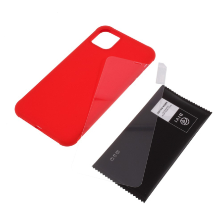 Husa protectie compatibila cu Apple iPhone 11 Pro Liquid Silicone Case Rosu [7]