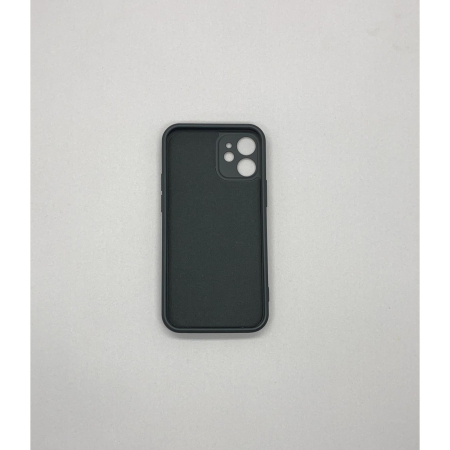 Husa protectie compatibila cu Apple iPhone 12 Mini Liquid Silicone Ring cu suport rotativ Negru [8]