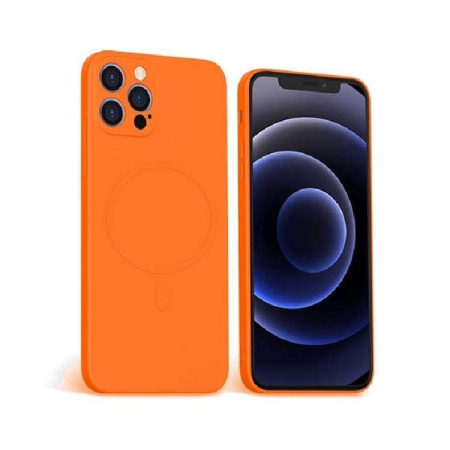 MagSafe Silicone Case - Husa protectie compatibila cu Apple iPhone 12 Pro Max Mag Safe Silicone Portocaliu