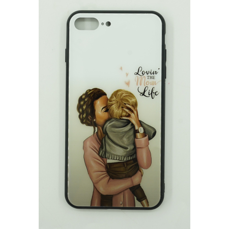 Husa protectie compatibila cu Apple iPhone 13 Pro Glass print Lovin the Mom Multicolor [1]