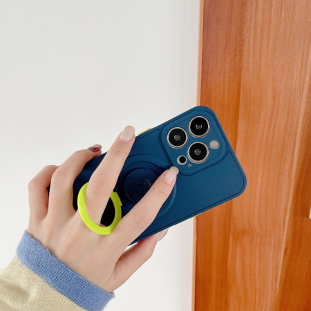 Husa protectie compatibila cu Apple iPhone 13 Pro Mag Safe Silicone Albastru [1]