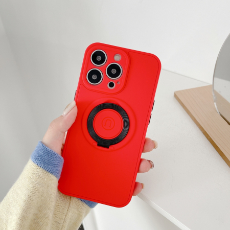 Husa protectie compatibila cu Apple iPhone 13 Pro Max Mag Safe Silicone Rosu [1]