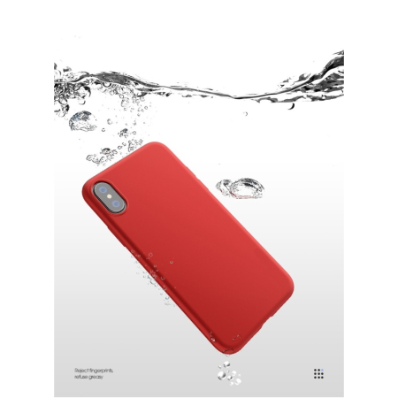 Husa protectie compatibila cu Apple iPhone X/XS Liquid Silicone Case Rosu [27]