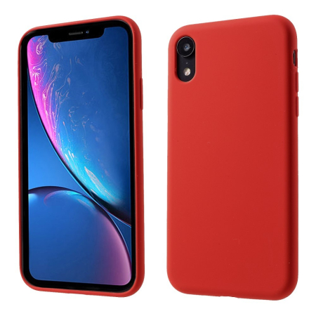 Husa protectie compatibila cu Apple iPhone XR Liquid Silicone Case Rosu [1]